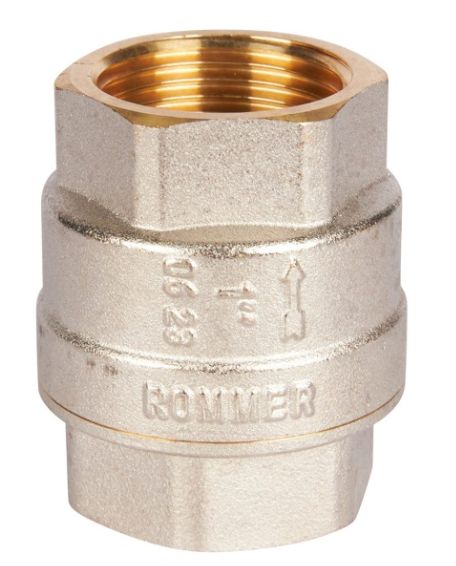 Обратный клапан 1 ROMMER пластиковая сердцевина