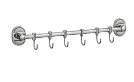 Держатель трубчатый А5026 для полотенца РМС на 6 крючков