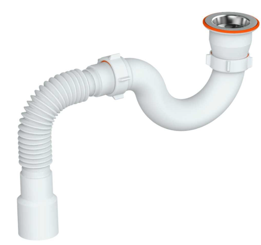 Сифон РМС СД-О для душ поддона округлый