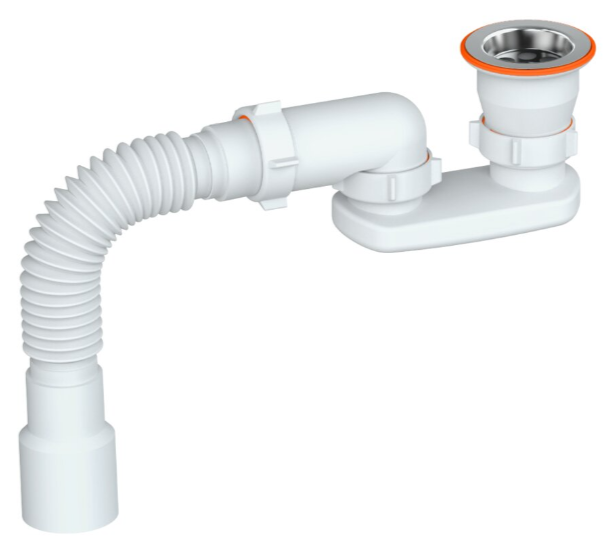 Cифон РМС СД-П для душа поддона плоский