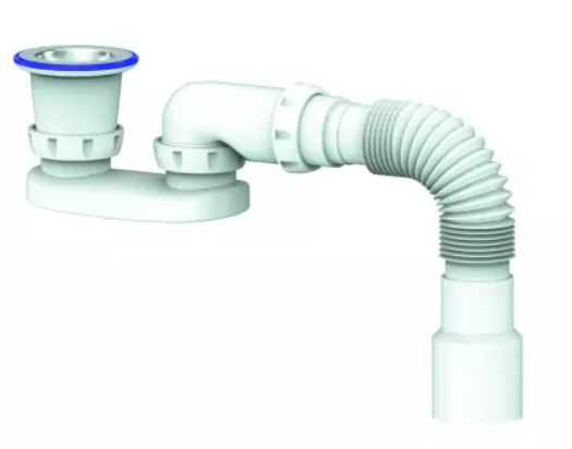 Сифон РМС G22 для душевого поддона с гофрой