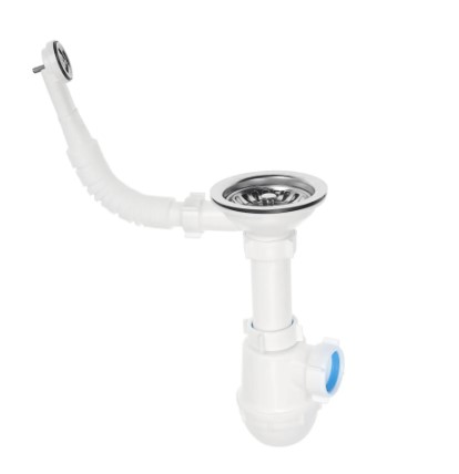 Сифон 1 1/2х40 А0142S c гибким круглым переливом Грот 31/2 ”Ани”