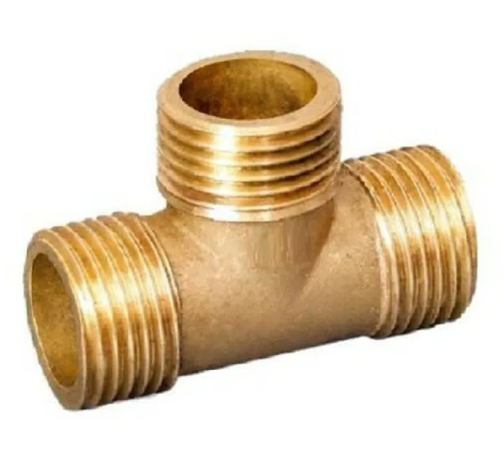 Тройник 1/2 нар/нар/нар латунь