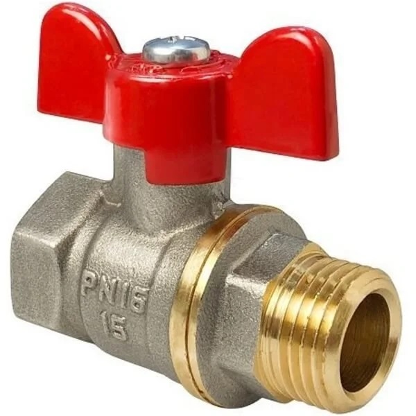 Кран 1 внут./нар б-ка VALFLEX никель