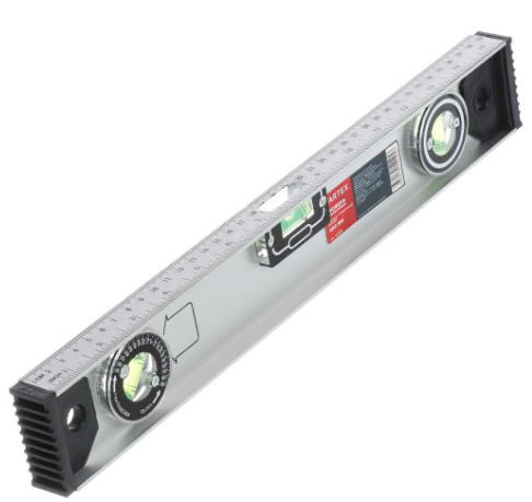 Уровень алюминий 400 мм 2 глазка +1 поворотный Бартекс