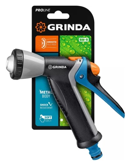 Пистолет поливочный GRINDA BM-R плавная регулировка металлическая