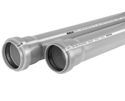 ПВХ Труба д.110 1 м.2,7 мм Серая VALFEX