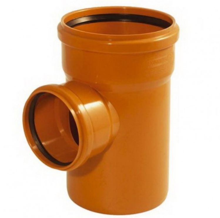 ПВХ Тройник 160х160х90 Рыжий