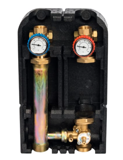 Насосная группа Stout с 3-х ходовым приводным смесителем 1 без насоса