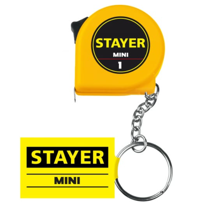 Рулетка STAYER MINI 6 мм- 1 метр