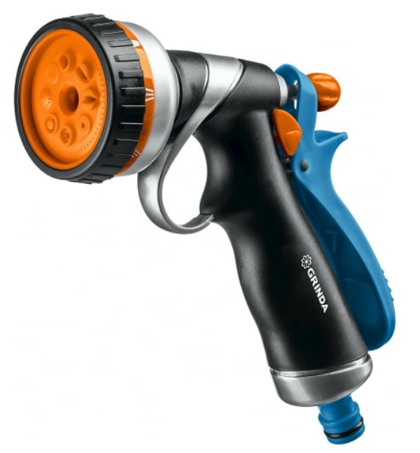 Пистолет поливочный GRINDA RM-8, 8 режимов металлический курок сзади 8-427143