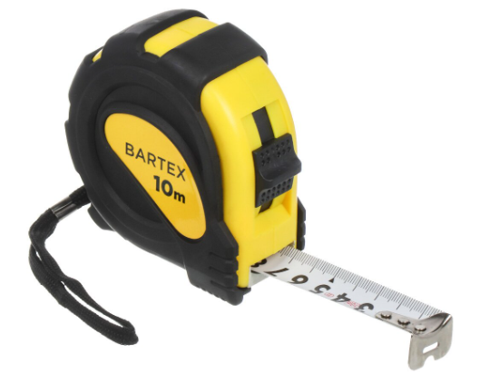 Рулетка Бартекс 10 метров 25мм 142878