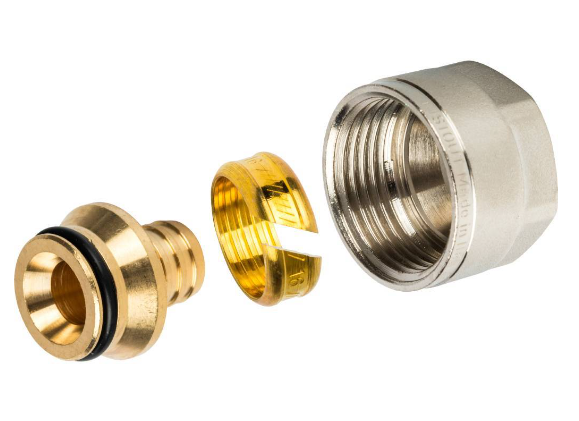 Фитинг компрессионный Stout 16х2,0х3/4 Евроконус для сшитого полиэтилена