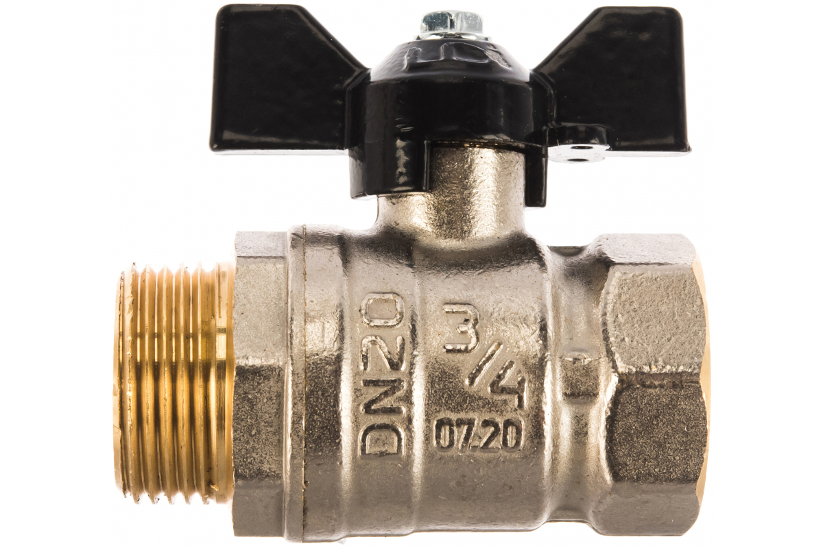 Кран 3/4 внут./нар бабочка LD Pride для воды