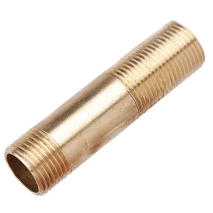 Сгон 1/2х250 мм латунь НИКЕЛЬ Valfex