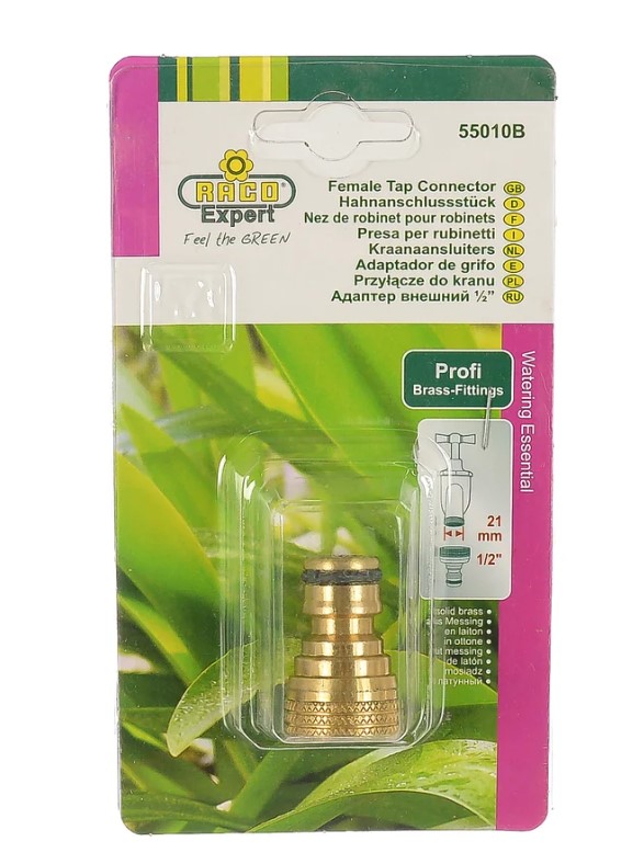 Штуцерный переходник Raco Profi 1/2 вн/резьба латунь 4246-55010В