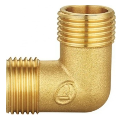 Уголок 1 нар/нар латунь