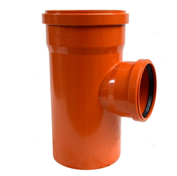 ПВХ Тройник 160х110х90 Рыжий