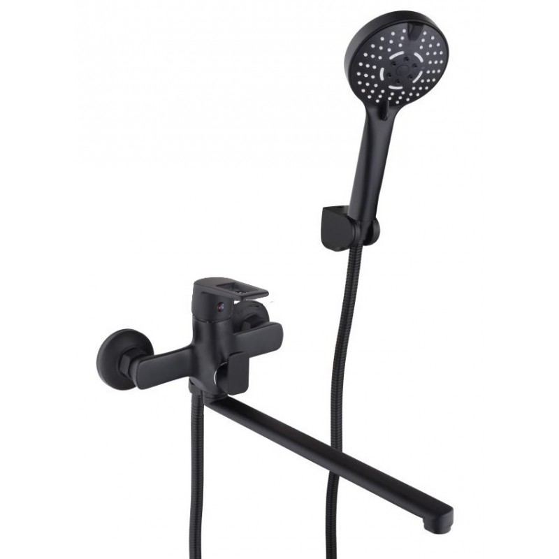 Смеситель для ванной КС черный (101251-2)