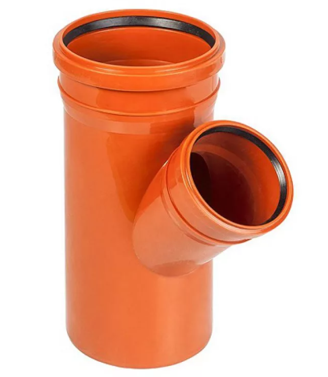 ПВХ Тройник 160х110х45 Рыжий