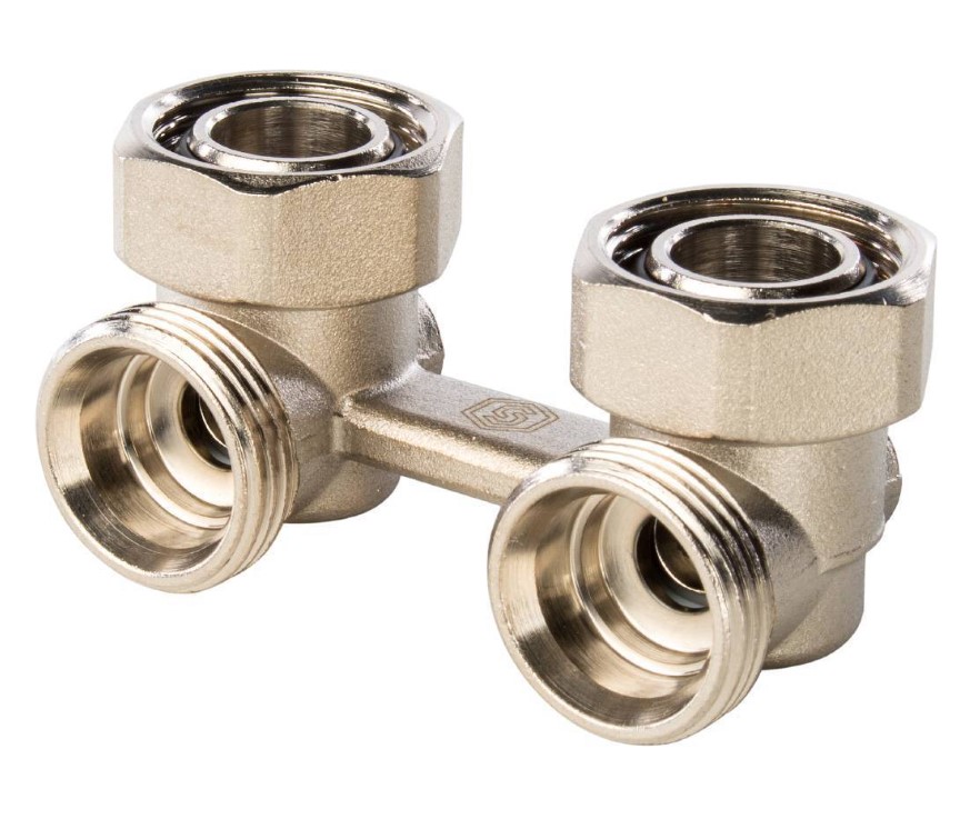 Кран штаны для радиатора угловые 3/4 STOUT