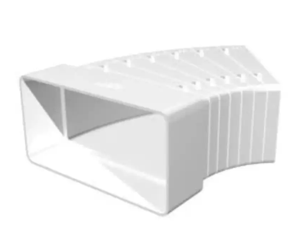 Колено 612КРП 60Х120 разноугловое пластик