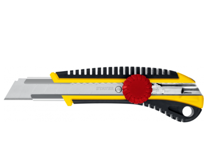 Нож с винтовым фиксатором KS-18 18 мм STAYER