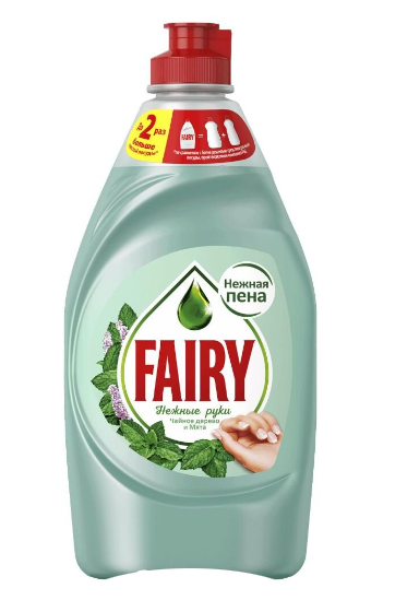 Fairy средство для посулы нежные руки мята 450 мл