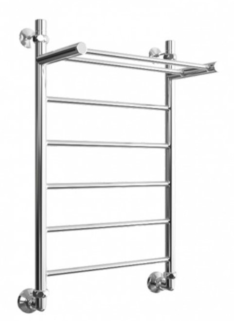 Полотенцесушитель 500-800 Valfex 1/2вр хром с полкой