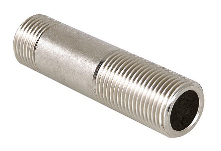 Сгон 1/2х80мм латунь НИКЕЛЬ Valfex