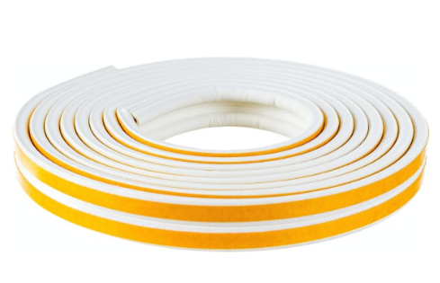 Уплотнитель 9х5,5 мм 6 метров белый