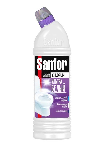 Средство для унитаза Санфор 750мл Active антиржавчина гель 1557