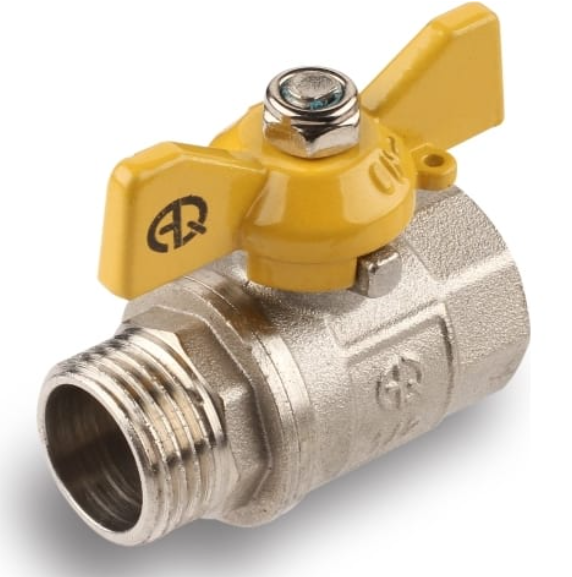 Кран для газа 1/2 г/г ручка – бабочка