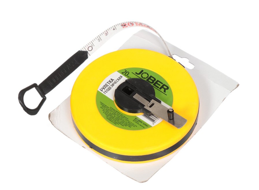 Рулетка Бартекс ГЕОДЕЗИЧЕСКАЯ JOBER 20 метров ПВХ