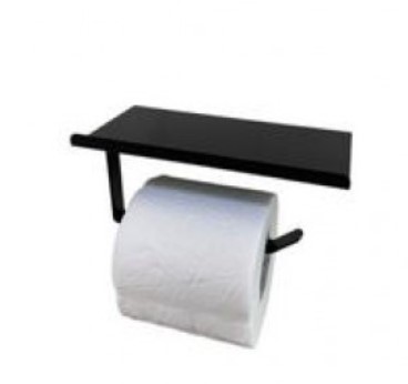 Бумагодержатель ZALEL 981404 с подставкой черный