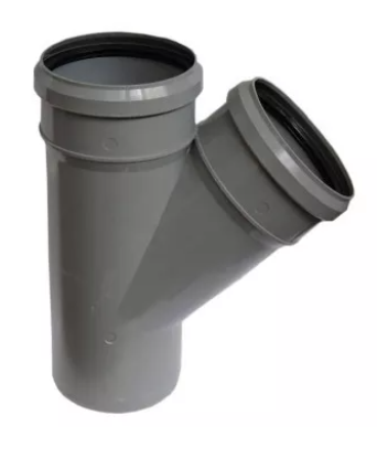 ПВХ Тройник 50х50х45 Sinikon