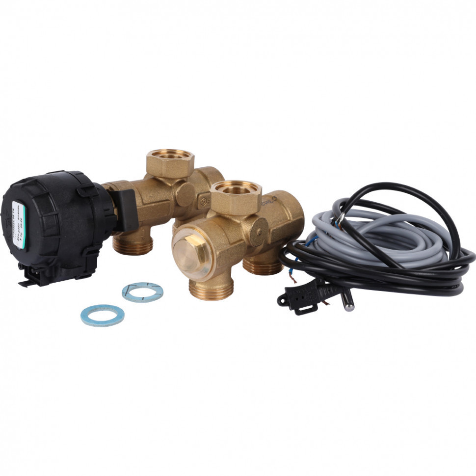 Комплект трехходового клапана для котла+бойлера Stout SFB-0001-000001