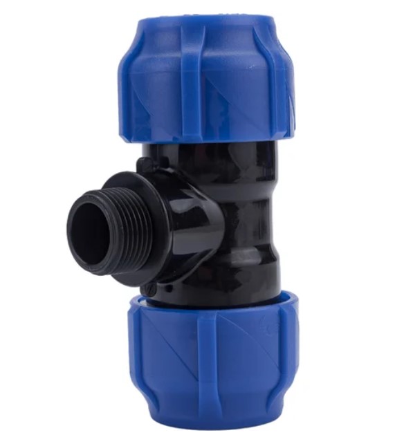 ПНД Трoйник переходной с наружной резьбой 32-3/4