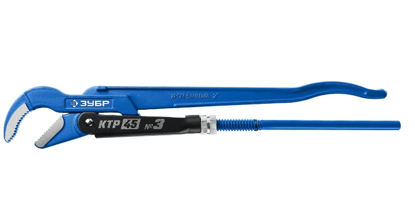 Ключ трубный ЗУБР КТР-45 №3 изогнутые губы