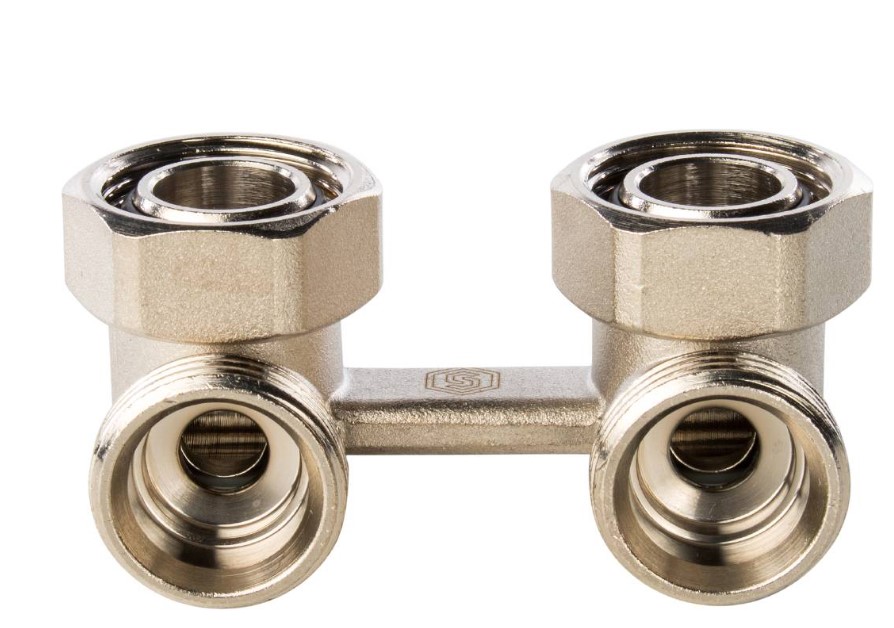 Кран штаны для радиатора угловые 3/4 STOUT