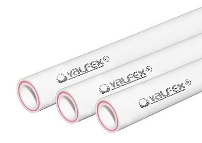 Труба ПП стекловолокно 32х5,4 PN25 VALFEX