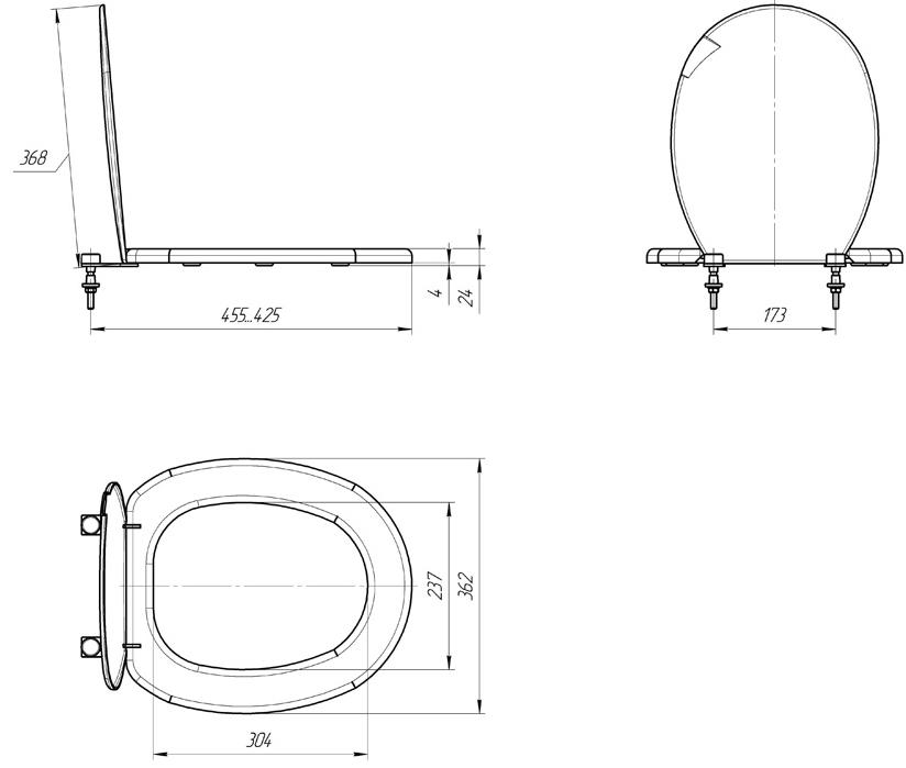 Сиденье для унитаза СТАНДАРТ-Н