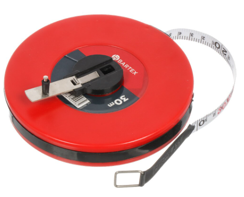 Рулетка Бартекс геодезическая 30 метров ПВХ