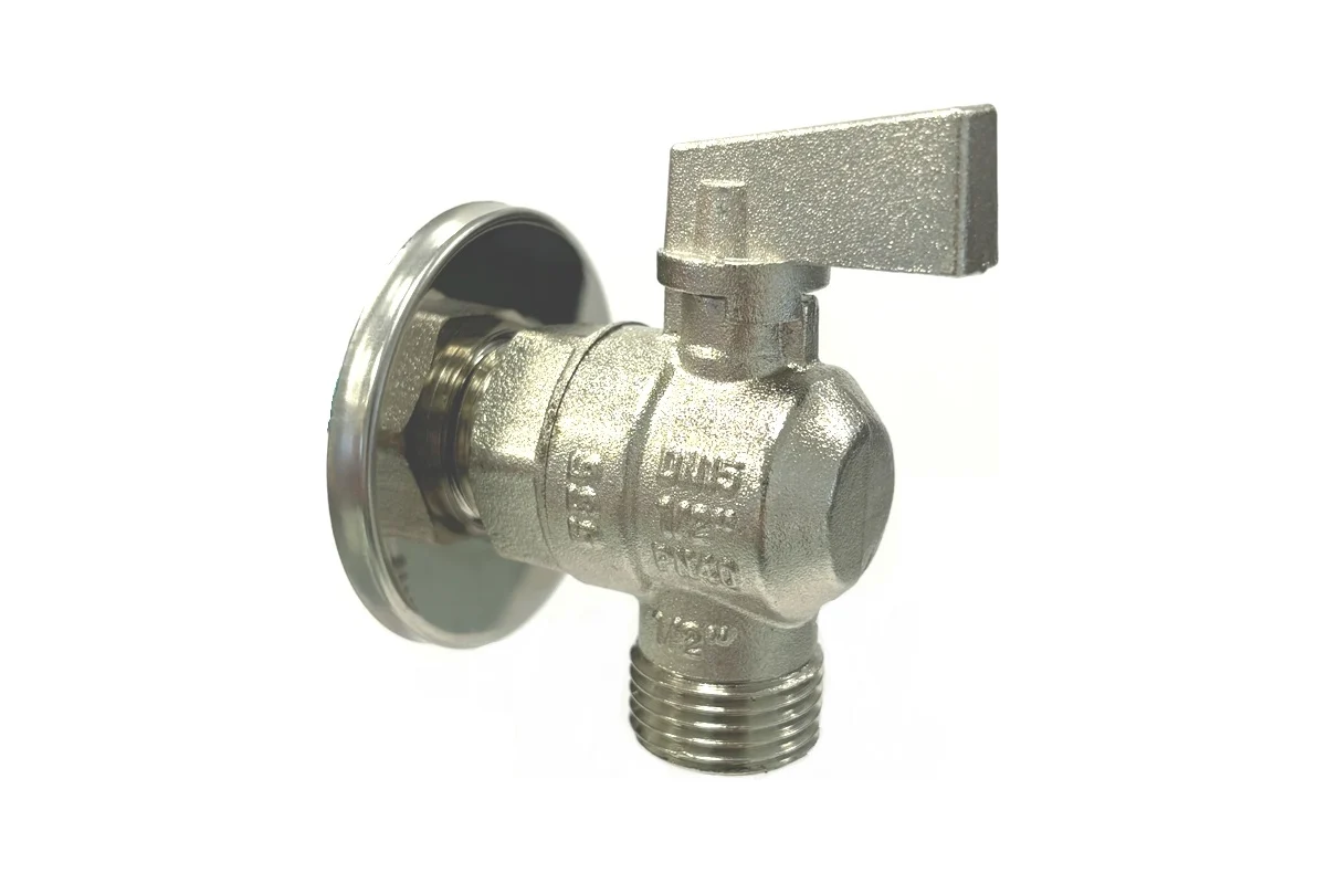 Кран ТЕБО угловой 1/2" х 1/2" нар./нар