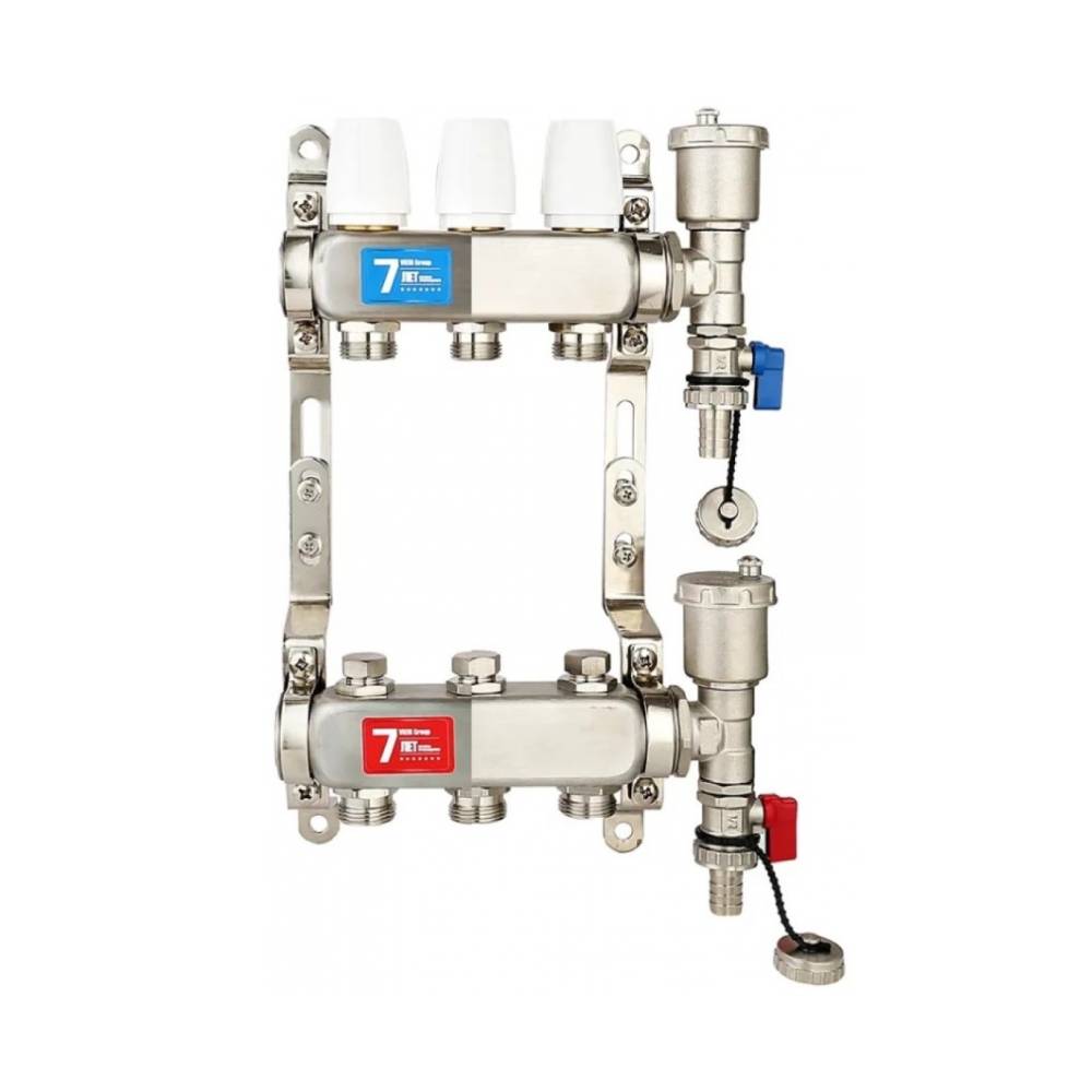 Группа коллекторов VIEIR без расходомеров 3 выхода для радиатора