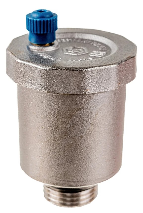 Воздухоотводчик автоматический вертикальный выпуск наружная резьба 1/2 никель SVS-1011-000015 STOUT 