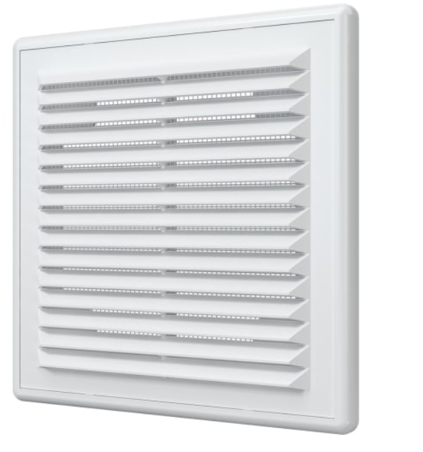 Решетка сетка разъёмная 150х150 белая 1515Р