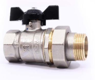 Кран 1 внут/внут ЛД латунь бабочка