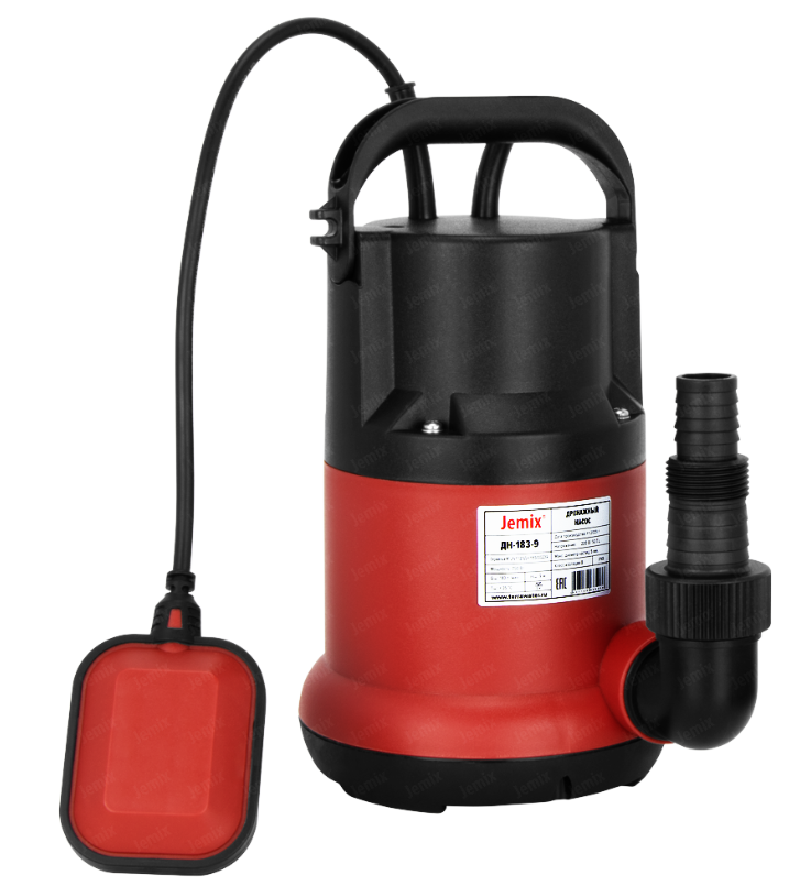 Насос дренажный JEMIX ДН-116-6 подъем 6 метров 5 мм