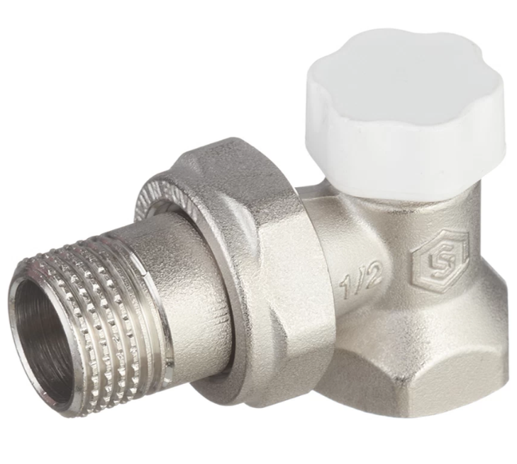 Кран для радиатора Stout нижний угловой 1/2